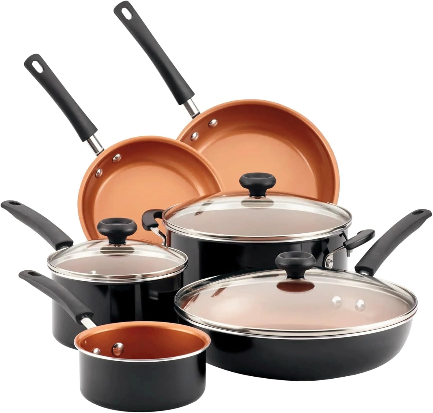 ノンスティック調理器具セット キッチンツールを備えた14ピースのセラミックノンスティック調理器具