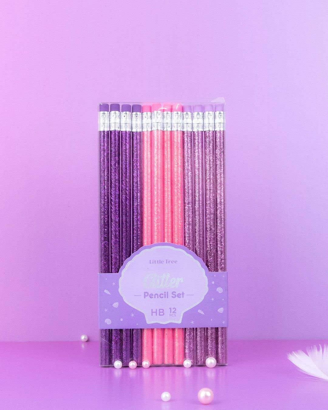 Penny Wise Gifts, Stationery, Party Supplies|Quirky Premium Glitter Body Pencils|Set Of 12 Pencils|Attractive Colors For Kids & Girls|Fine & Strong Nib|Ideal For Kids Return Gifts(Pink-Purple) (B0BP6WPFL9) Amazon Price History, Amazon Price Tracker