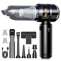 KITBEZN Aspirabriciole Senza Fili, 26KPA Aspirapolvere per Auto Portatile, 4 in 1 Mini Aspirapolvere Potente, Aspirapolvere Portatile per Auto, Divano, Animale Domestico, Cucina