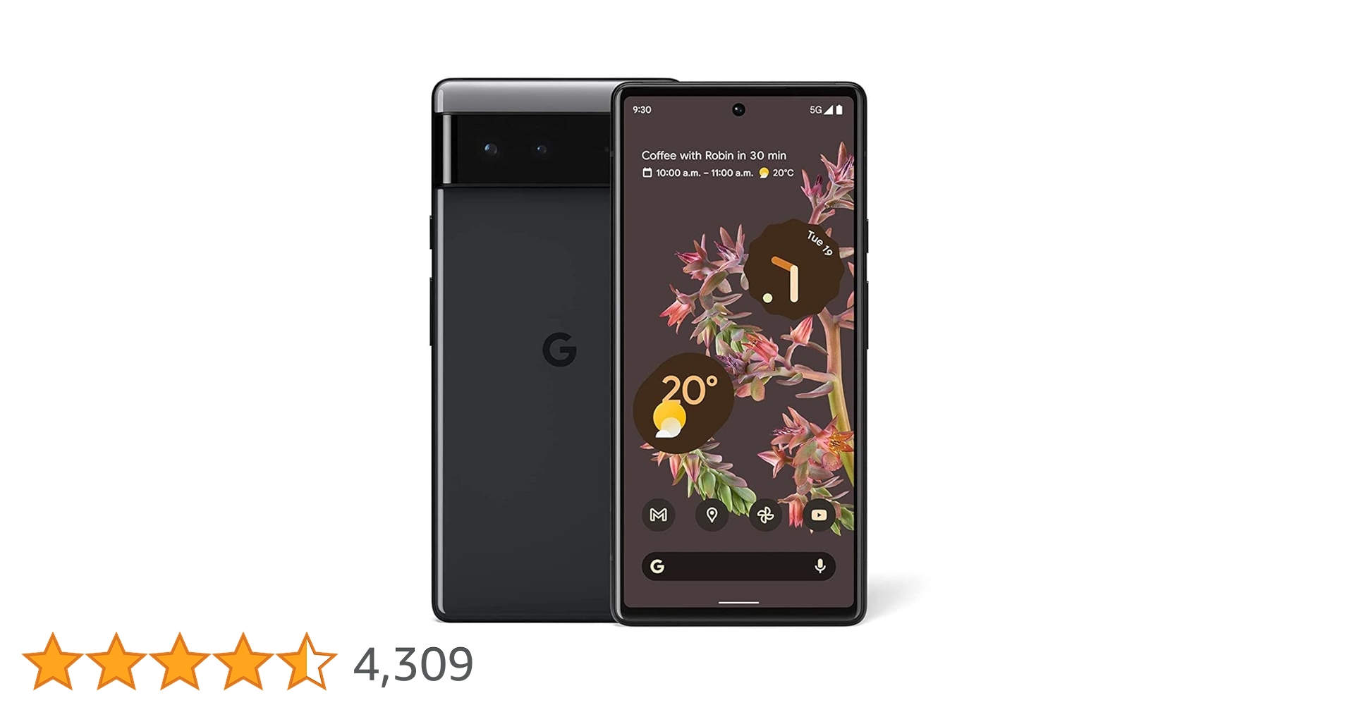 スマートフォン本体 Google Pixel - Google pixel 6 128GB Stormy Black Amazon.com: Google Pixel 6 5G, US Version, 128GB, Stormy