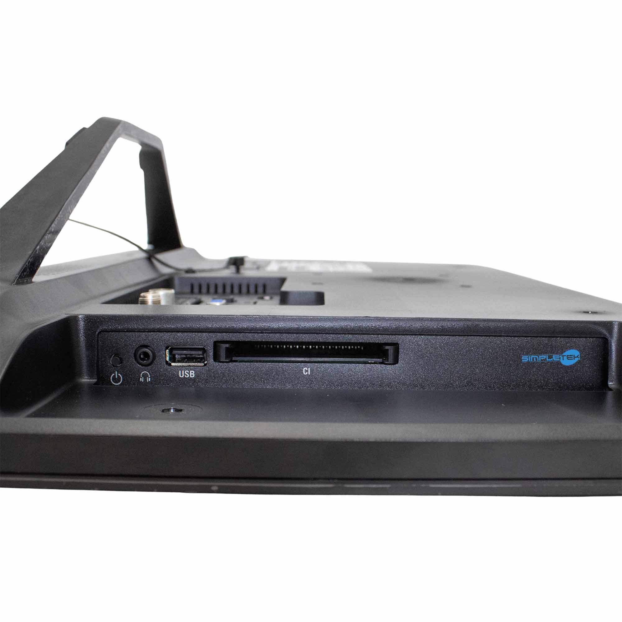 SIMPLETEK - TV LED 22" Full HD 1080p - DVB-T2/S2 | 1xCI+ 2xHDMI 1xVGA 1xScart 1xUSB 1xSAT Audio digitale | Basso consumo energetico - Con base