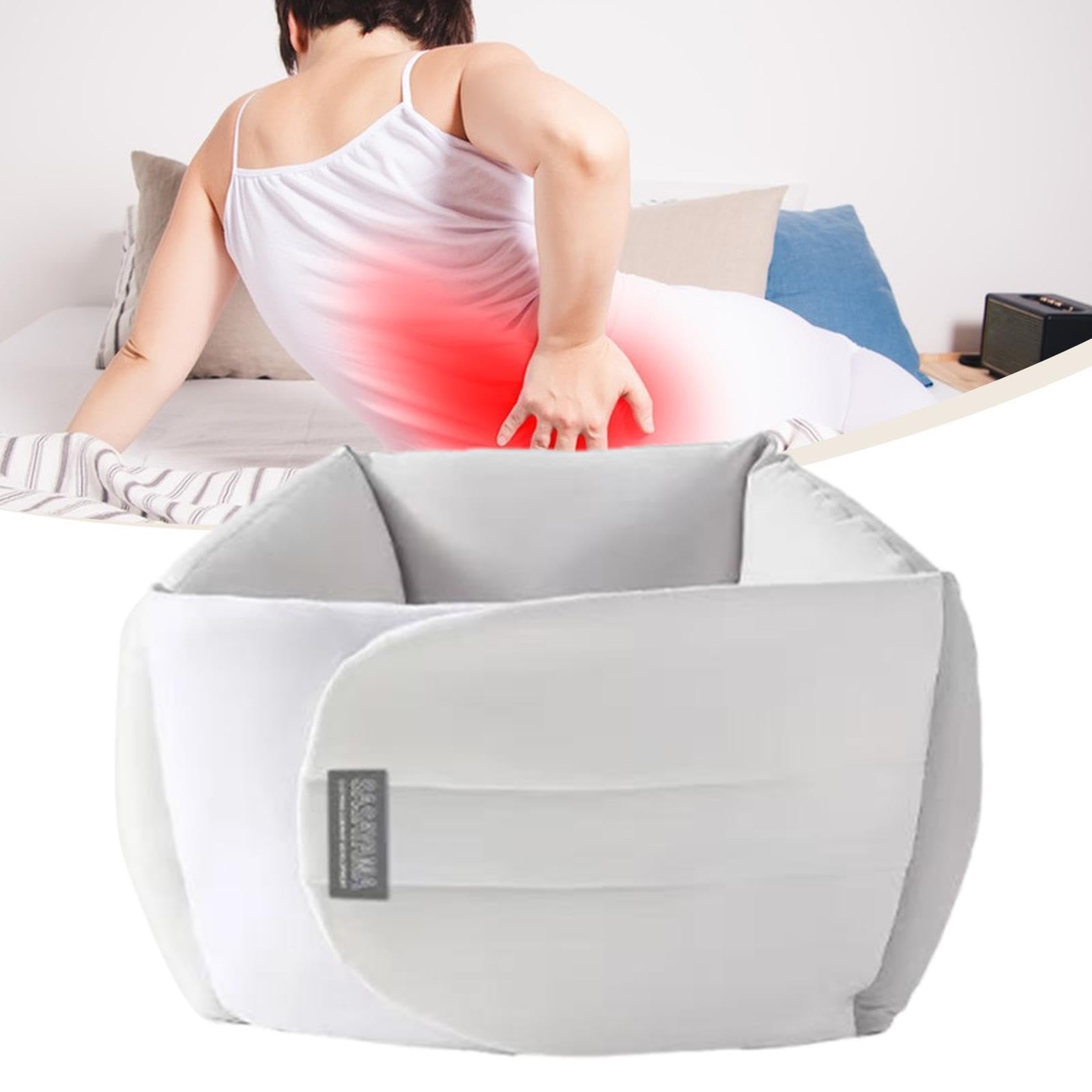 Cuscino Supporto Lombare Cuscino Laterale Sostegno Zona Lombare per Riposo Notturno Rotolo Ergonomico per Sedia E Letto Ufficio Fascia Elastica Spande, M