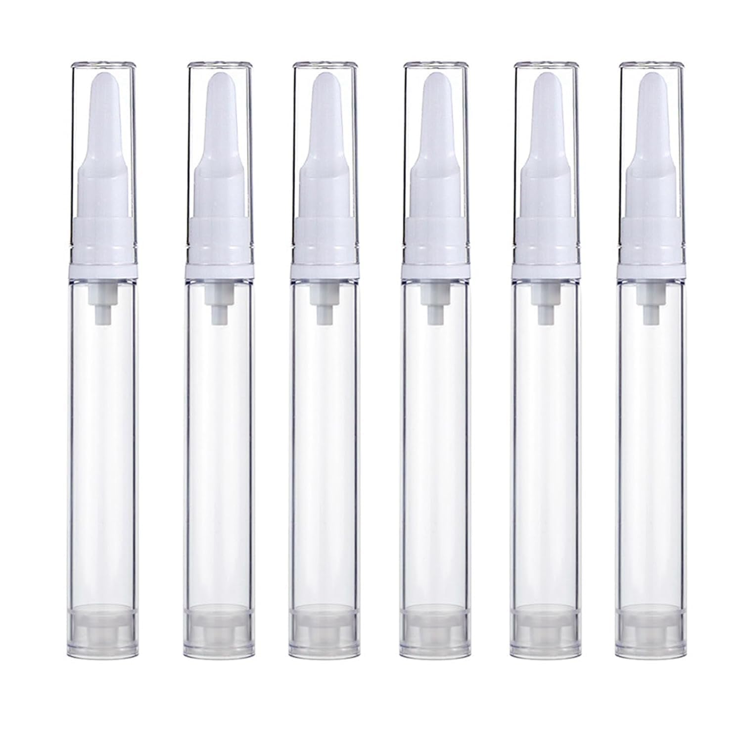 Airless Pump Jars Travel Foundation Container, Travel Size Eye Cream Dispenser Empty Refillable Cosmetic Pump Bottles for Lotion Skincare Serum (15ml) (Pack of 2)-image-34