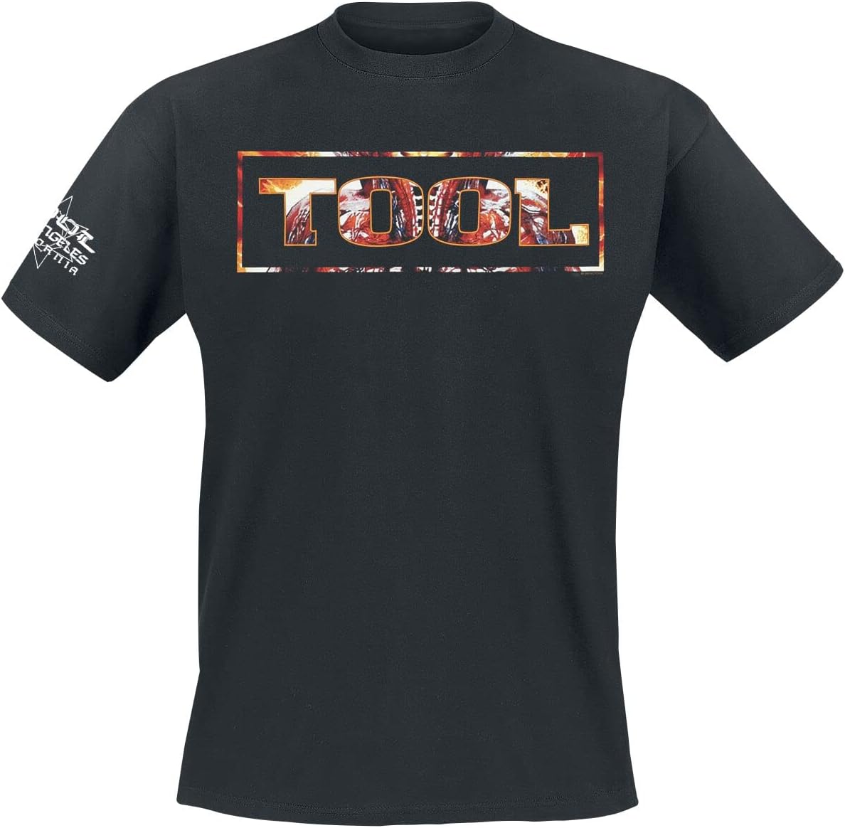 Artist Unknown Men's Tool Parabola Logo (Back & Sleeve Print) T-Shirt Black