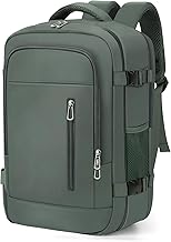 Ryanair 40 × 20 × 25 Travel Backpack Under Seat Airplane Cabin Bag Flights Backpacks Casual Suitcase School Office Work Bags Suitable for 14 Inch Laptop, light green, Casual