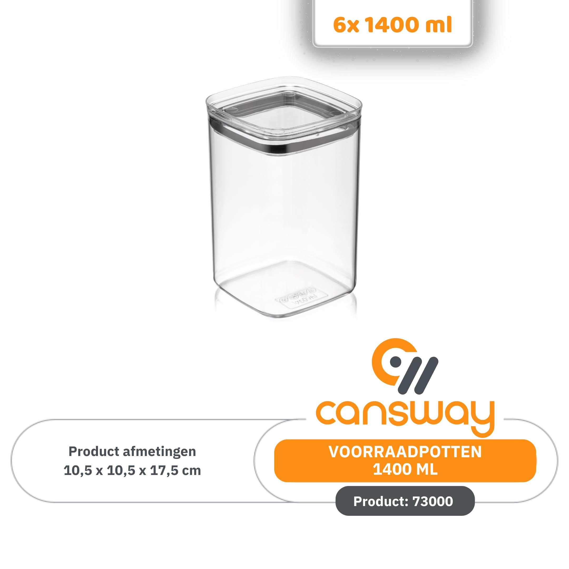 24-teiliges Vorratsdosen Set, Luftdicht, BPA-frei, Transparent, Größen: 700 ml, 1000 ml, 1400 ml, 2100 ml