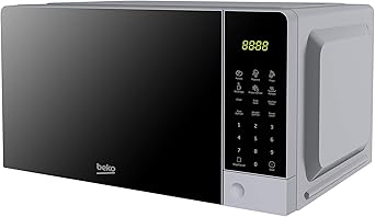 Beko MOC201103S Microwave Oven, Digital, 20 L, 700 W, Silver, 45.2 x 32.5 x 26.2 cm