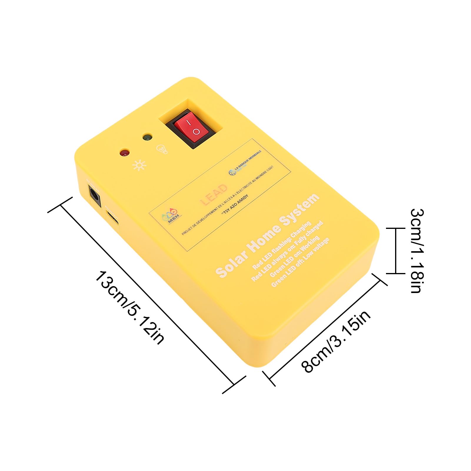 Marhynchus Kit Generatore Solare con Luce a 3 LED