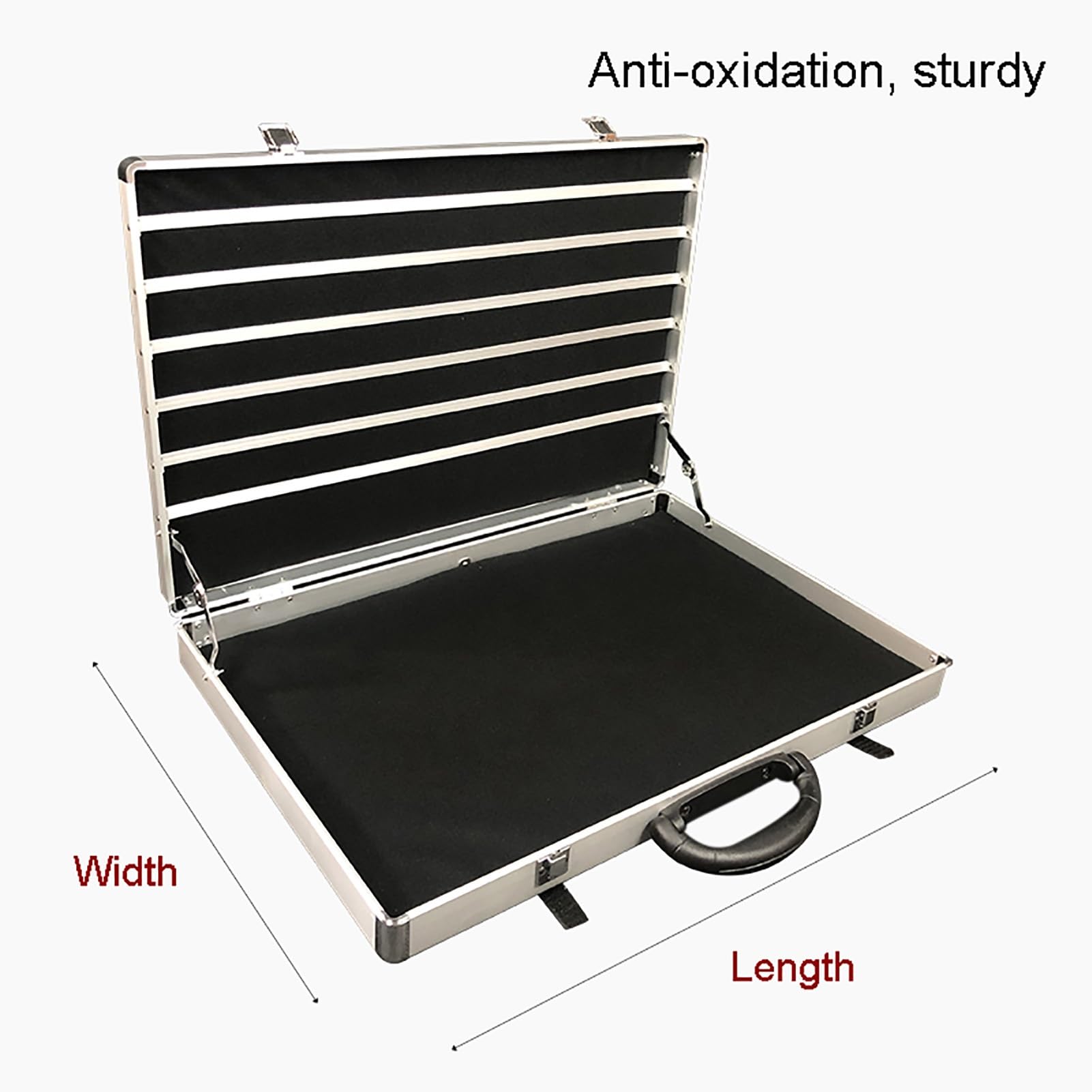 Custodia in alluminio da collezione, scatola durevole per organizzare collezioni, organizer leggero per hobby