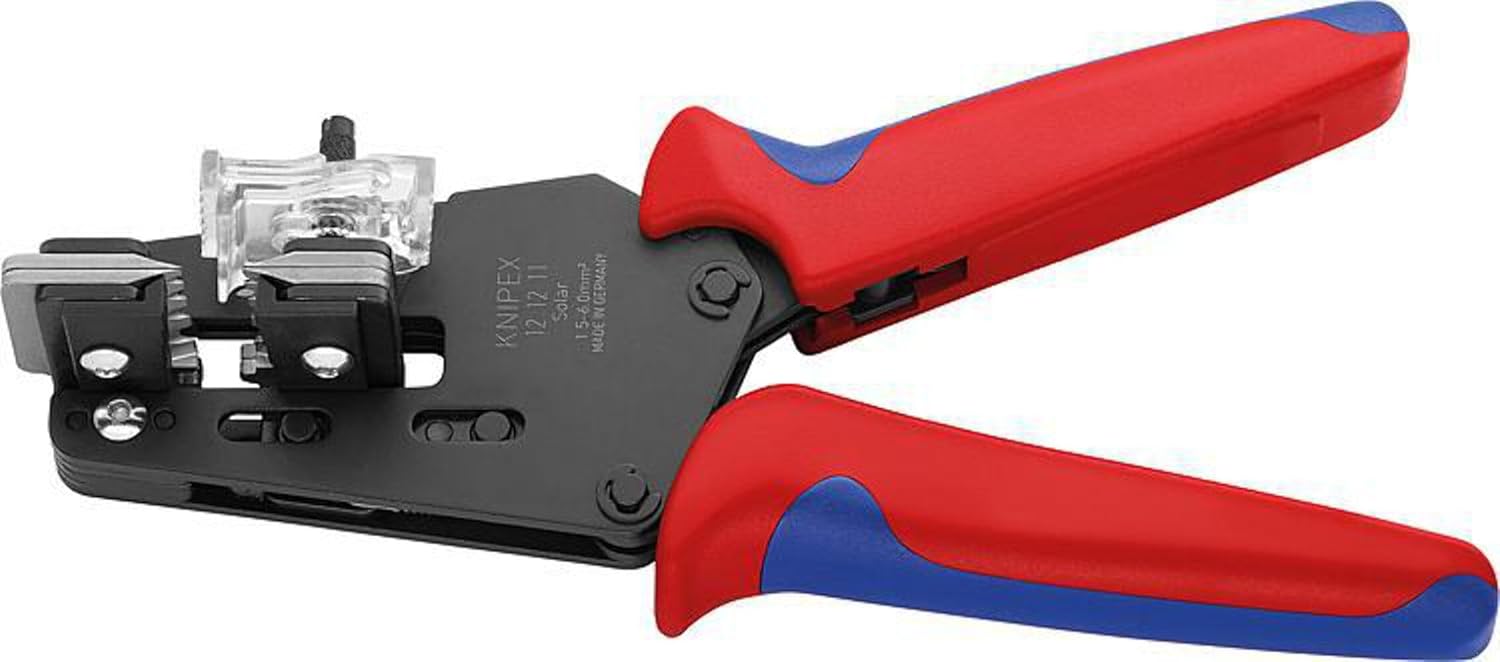 Knipex 12 12 11 Precision Insulation Strippers with adapted blades 1,5-6mm