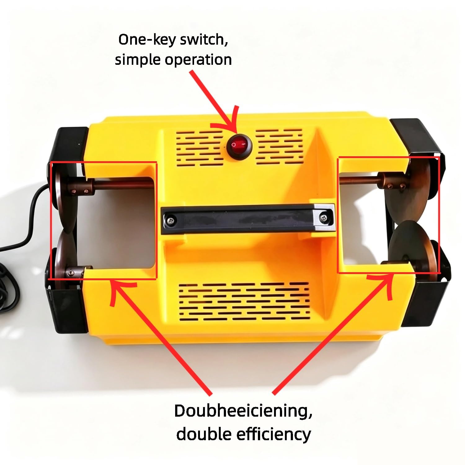 Kommerzieller elektrischer Knoblauchwurzelschneider, 9 cm