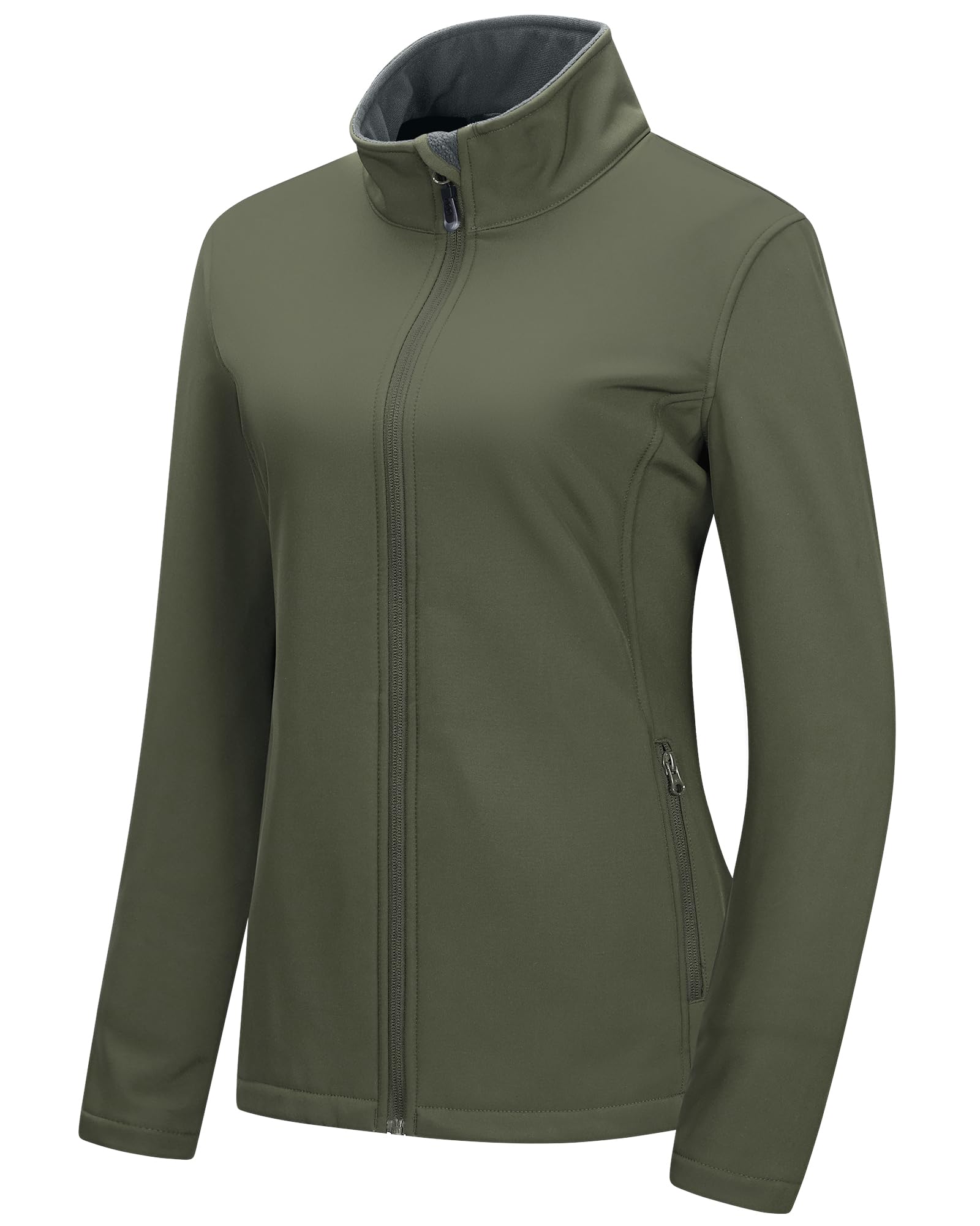 33,000ft Women's Waterproof Softshell Jacket Lightweight Fleece Lined Coat