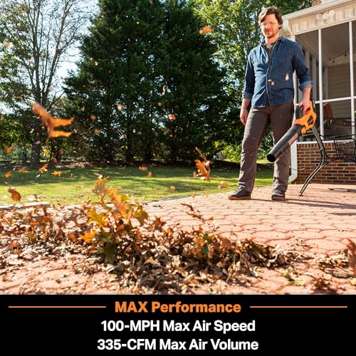 Image of Leaf Blower Cordless, LawnMaster Leaf Blower 24V Max with 4.0Ah Battery and a Charger-CLBL2417A | 4.0Ah Battery, Charger
