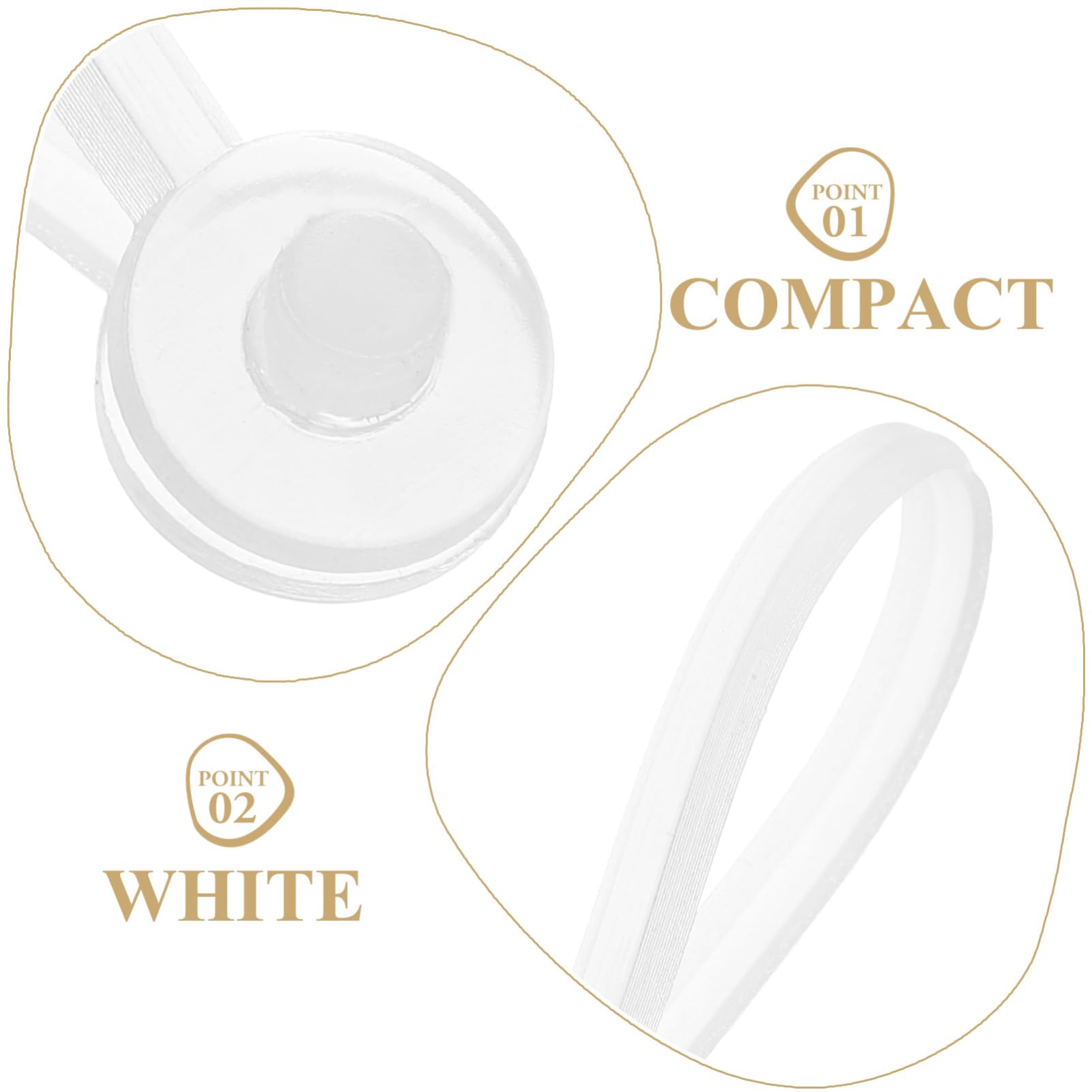 Alipis 2000pcs PVC Lanyard Tag Holders Clothes Tag Holder Label for Hanging Retail Store Fastener