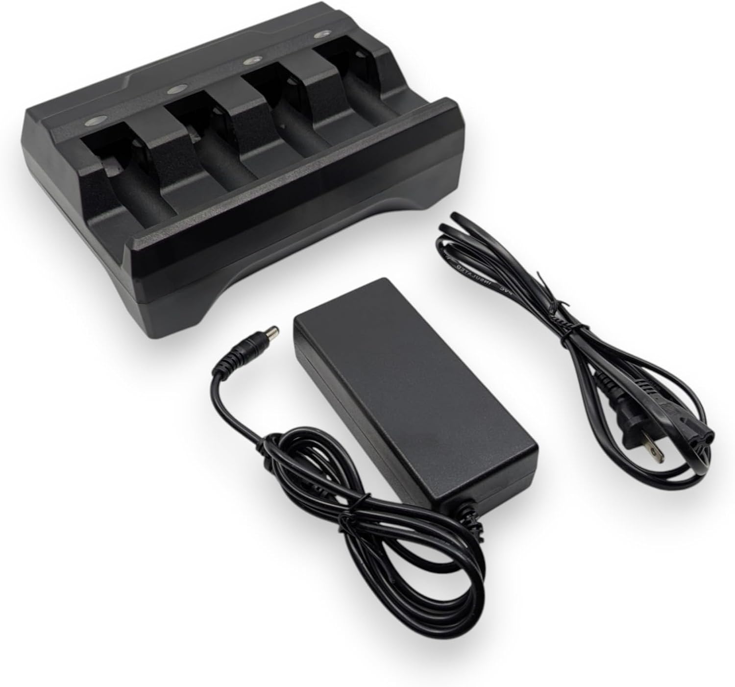 4-Port Charging Cradle for Zebra DS3678, LI3678 Wireless Barcode Scanner Batteries, Includes Power Supply | Alternative to SAC3600-4001CR