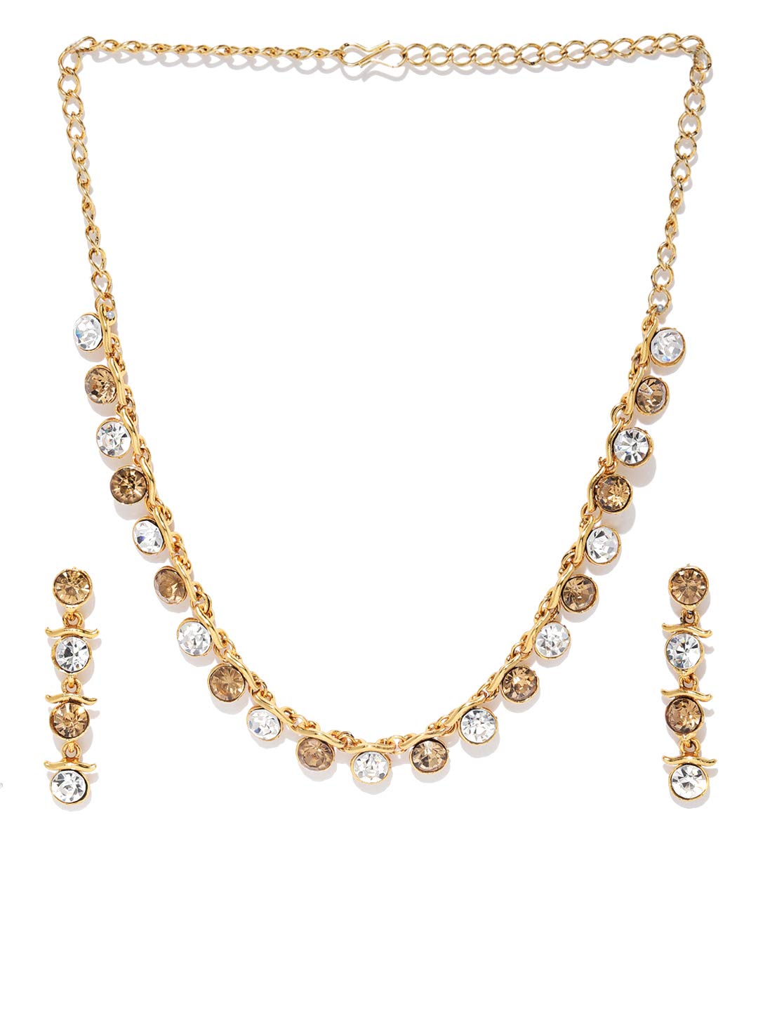 Women's Tone Contemporary Look Stylish Necklace Set