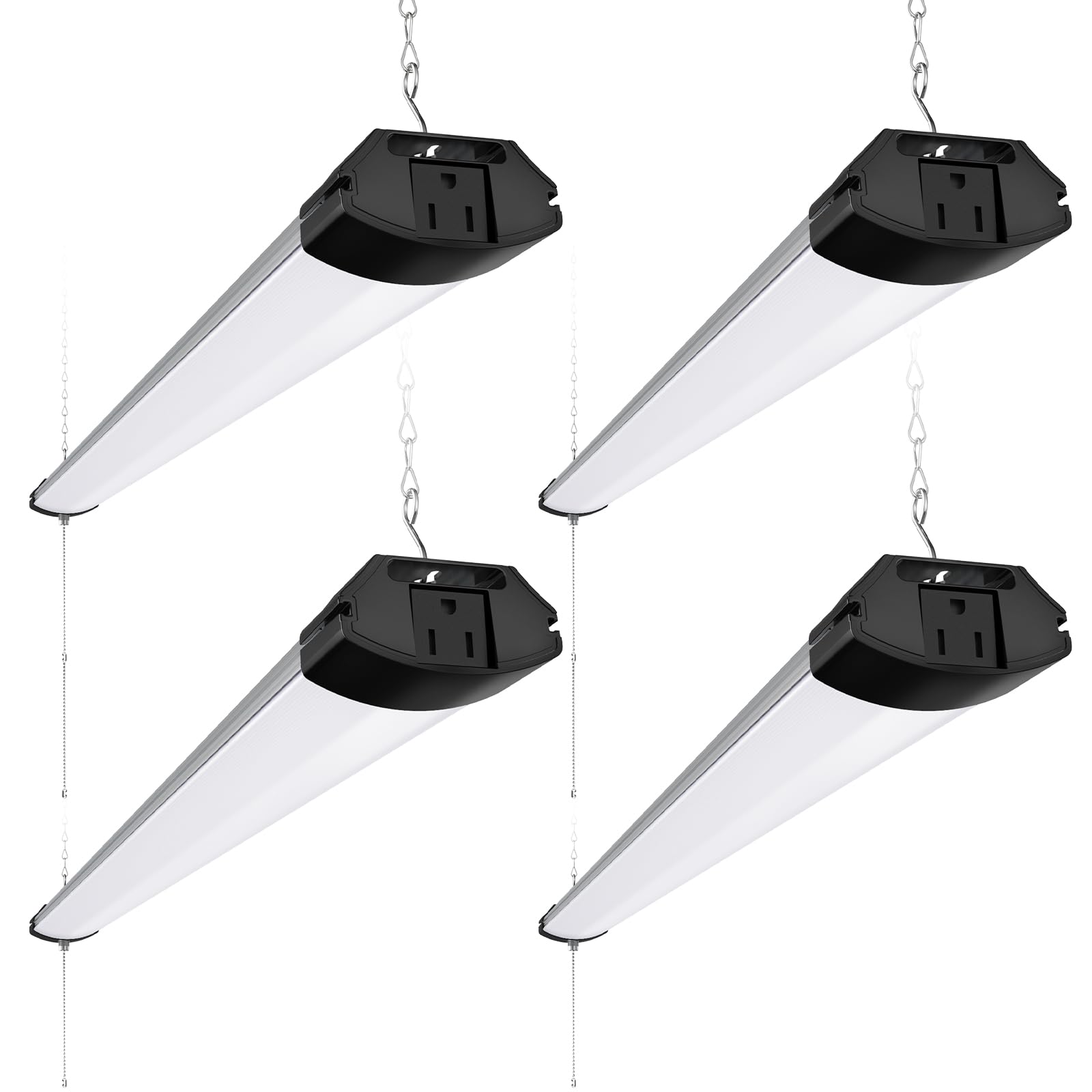 Barrina BS84 LED Shop Lights 4FT for Workshop, 84W 10000LM 6500K, 4 Packs