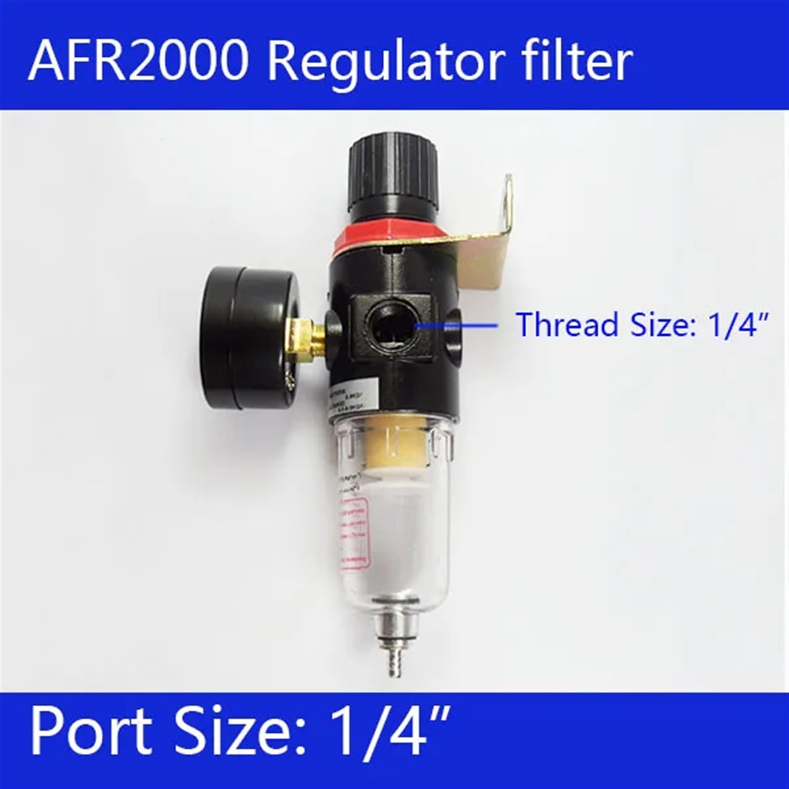 1 Uds AFR2000 1/4 "filtro regulador de presión de aire aerógrafo compresor trampa agua separador de aceite