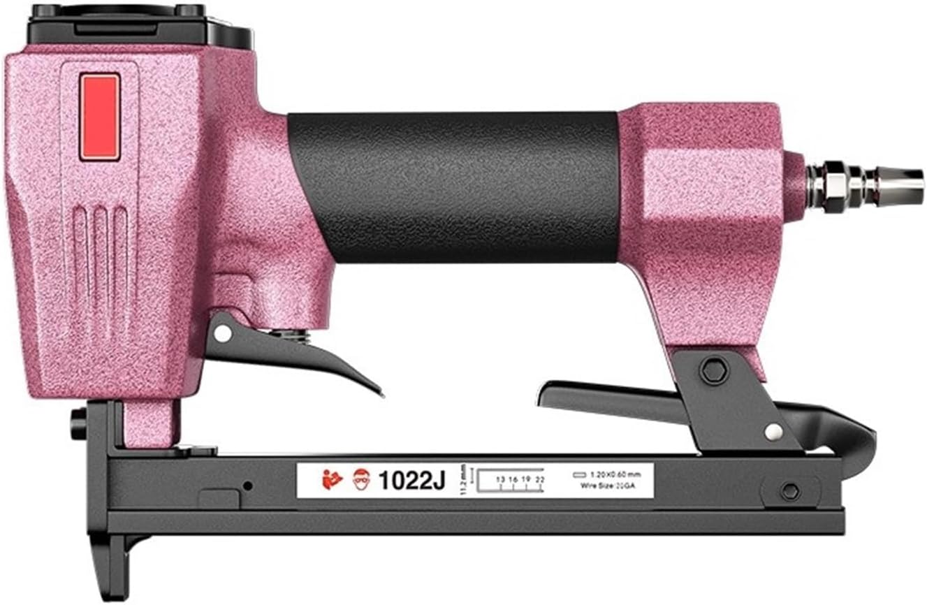 Pneumatic Stapler ，Powered Upholstery Stapler 1022J Stapler 10~22mm Length Pneumatic Nailer 18 Gauge Air Nail Gun Air Stapler