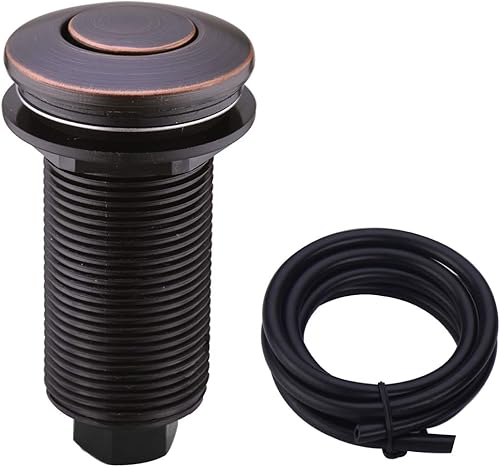 Miniatura 1 de SINKINGDOM Botón de interruptor activado por aire para la parte de eliminación de basura del fregadero, bronce aceitado