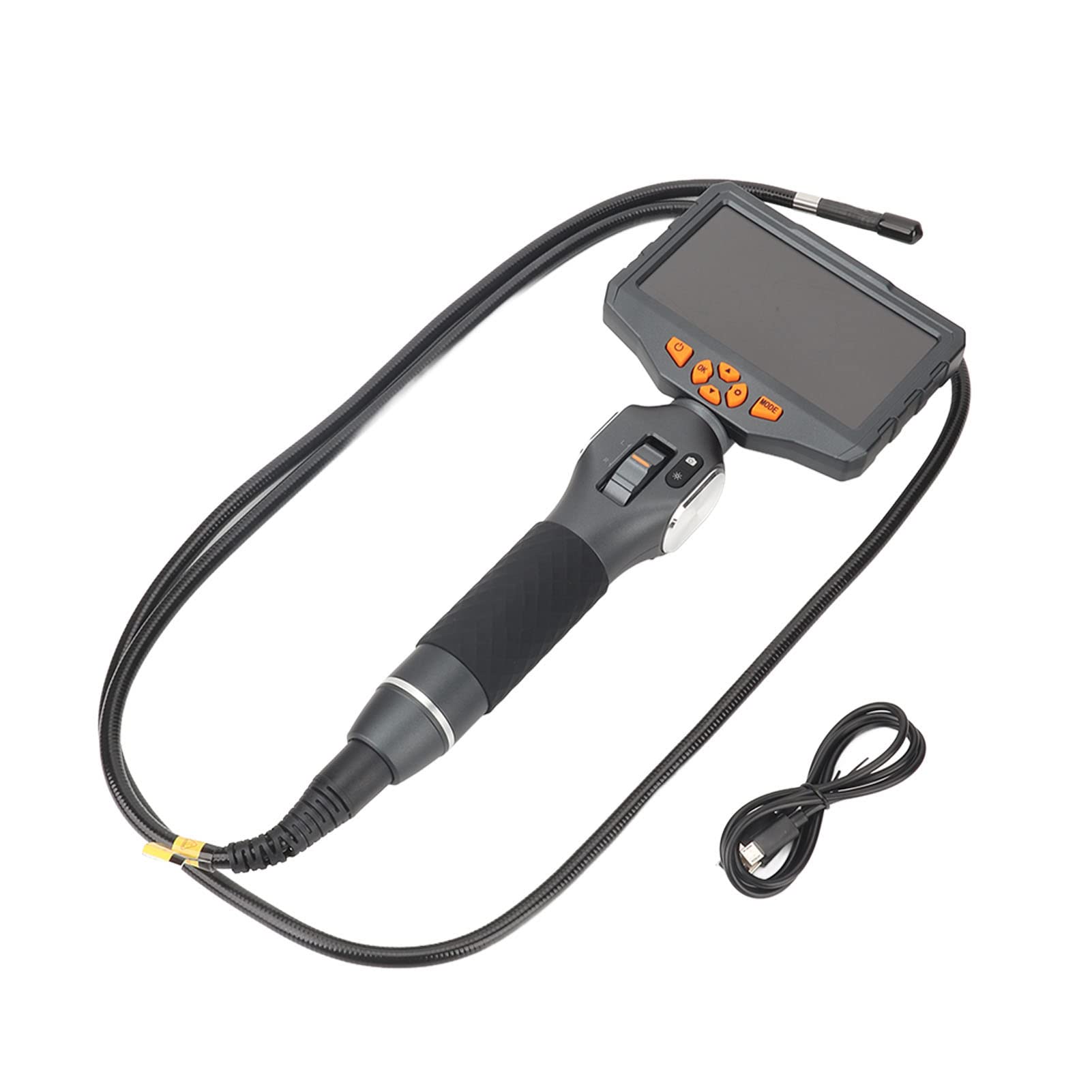 Caméra endoscope industriel HD 1080p avec écran IPS de 5 pouces pour réparation et entretien automobiles