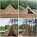 FireHiking Camping Hot Tent 4-8 Person Tipi Tent with Stove Jack for Bushcraft, Cooking and Heating