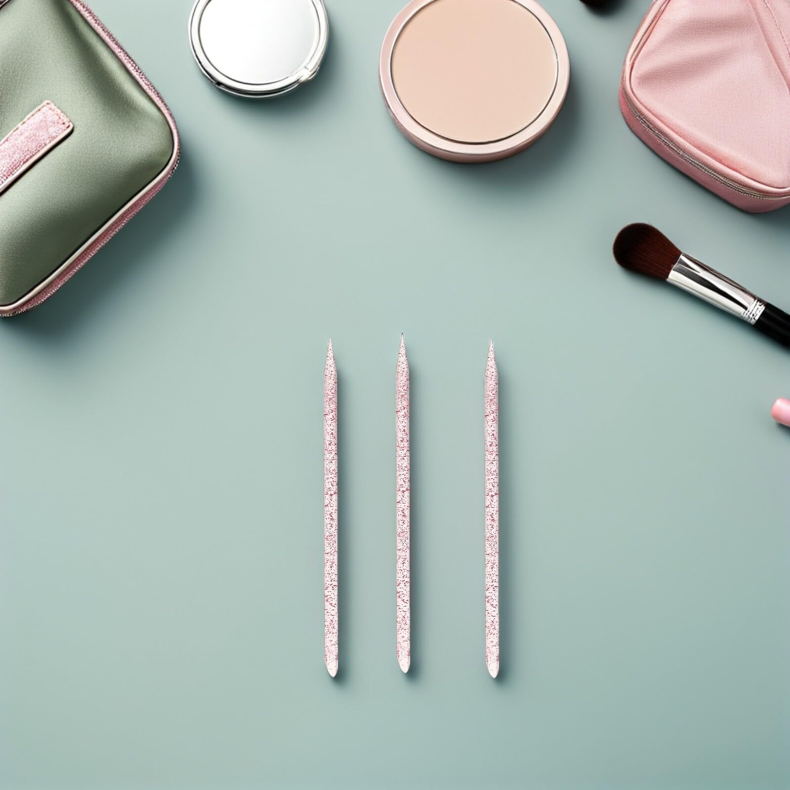 600piezas Kit de Herramientas para Armaduras de Empujador de Cutículas de Doble Cabeza Removedor de Cutículas para Decoración de Uñas DIY y Arte de Uñas
