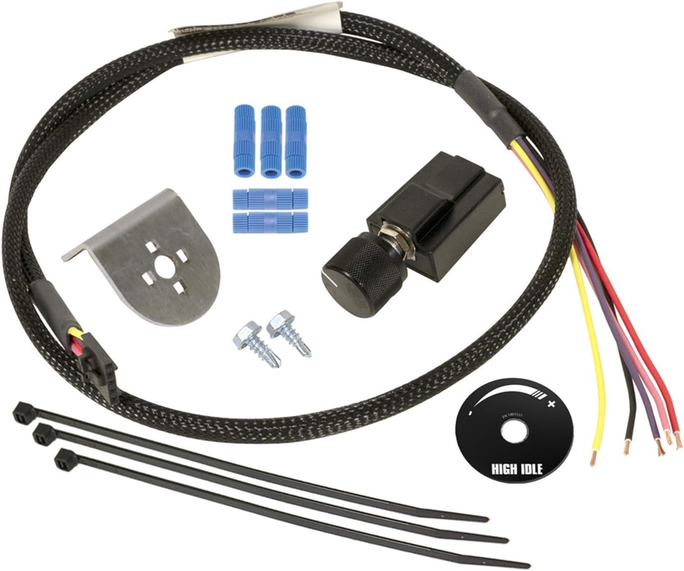 BD DIESEL 1036610 High Idle Control Kit; Incl. Wiring Harness/Tie Wrap/Hardware; 900 3000 RPM;