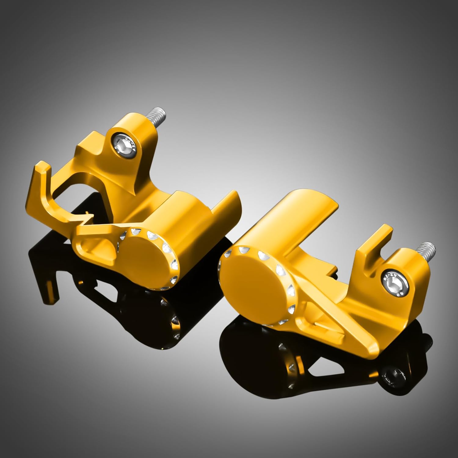 Monkey125 Temperature Sensor O2 Oxygen Sensor Cover Compatible with Monkey 125 (JB03) CT125 Trail 125 (JA65) GROM/ MSX125 (JC92) DAX 125 (JB04) All Year 3D CNC Motorcycle Sensor Guard (Gold)