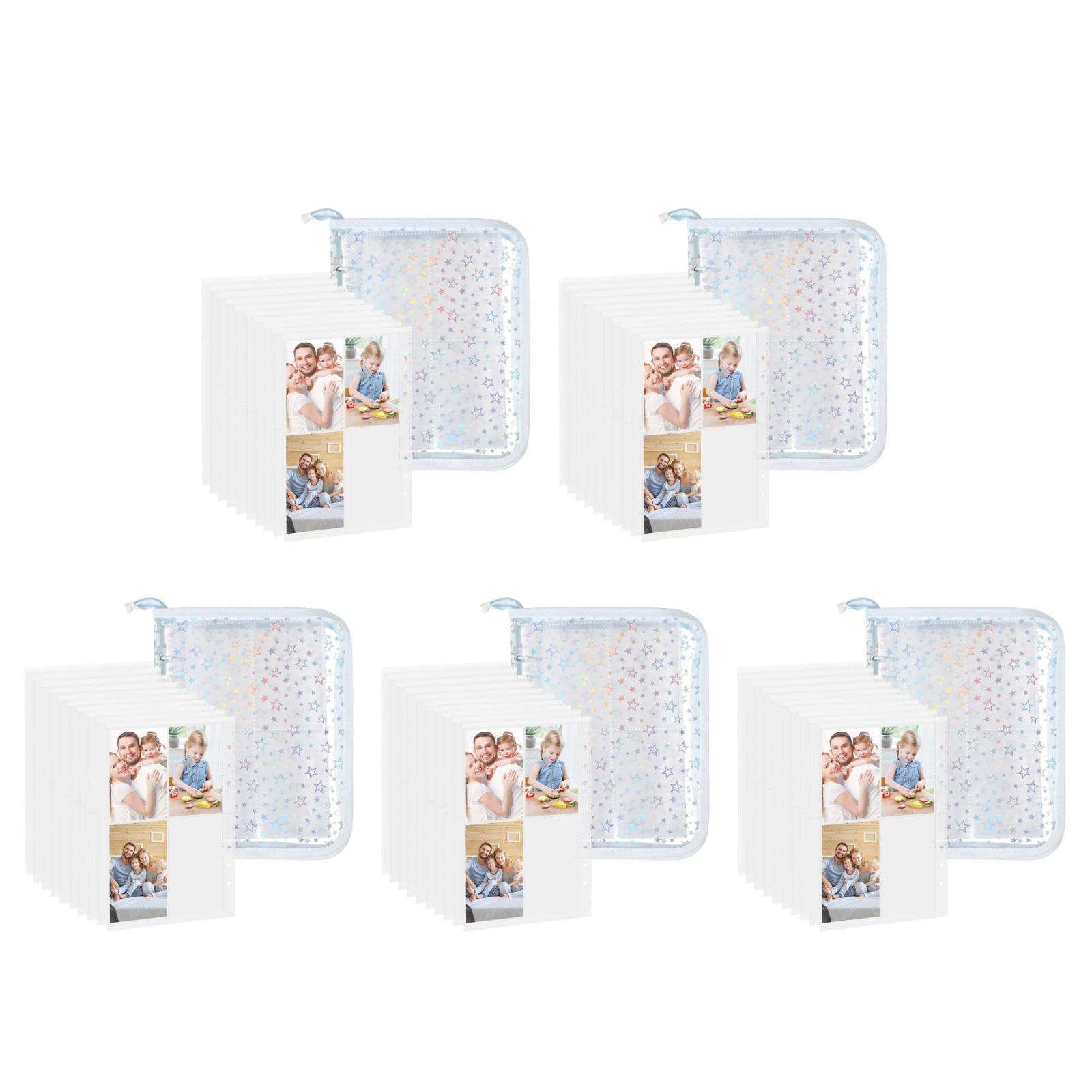 ULTECHNOVO Pagine Di Carte Per Raccoglitori Di Foto A5 Album Per Raccoglitori Di Carte A5 Con 40 Scomparti Copertina In Pvc Con Chiusura Magnetica Per Organizzare Gli Scambi