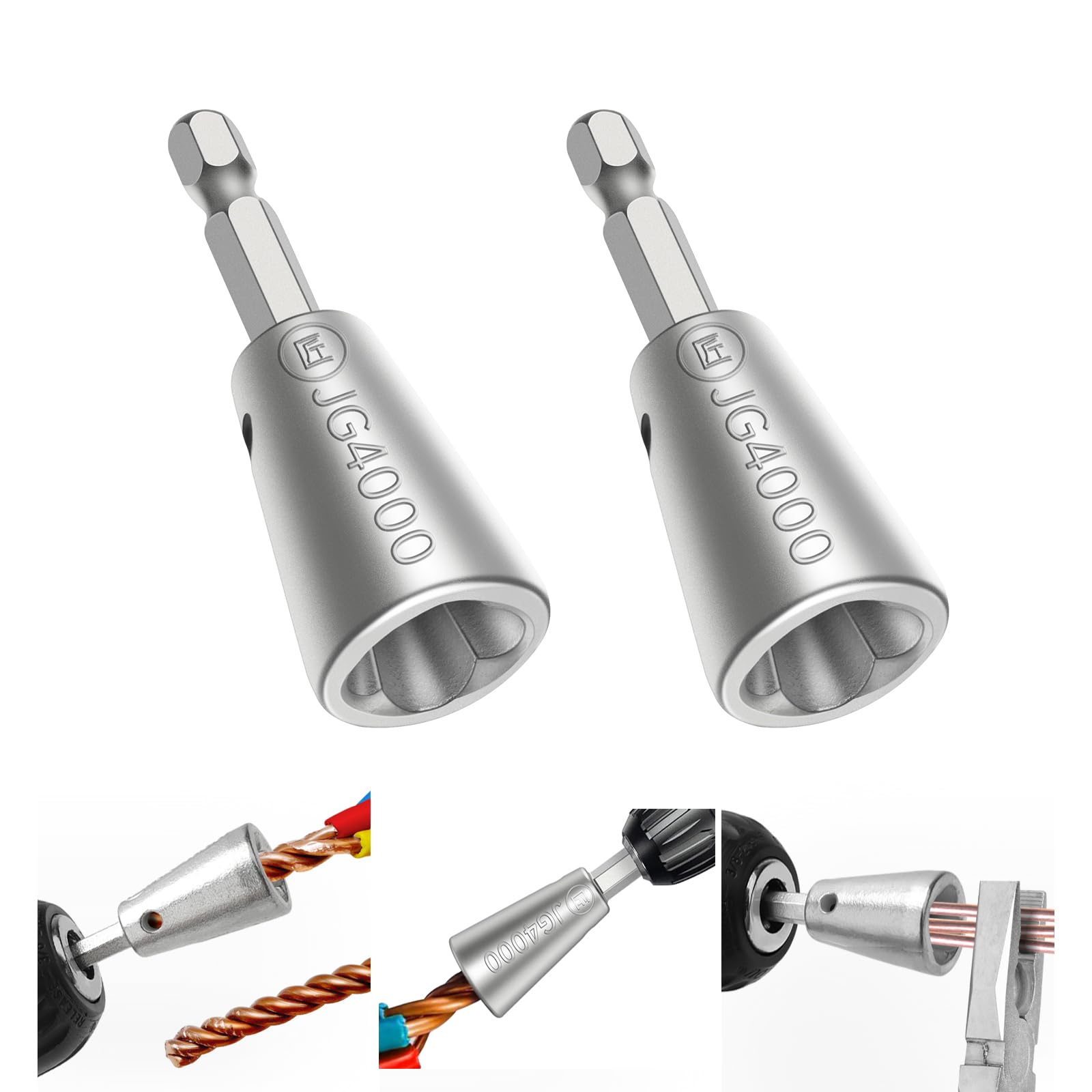 JG4000 2 Pack Wire Twisting Tool Cable Quick Twister for