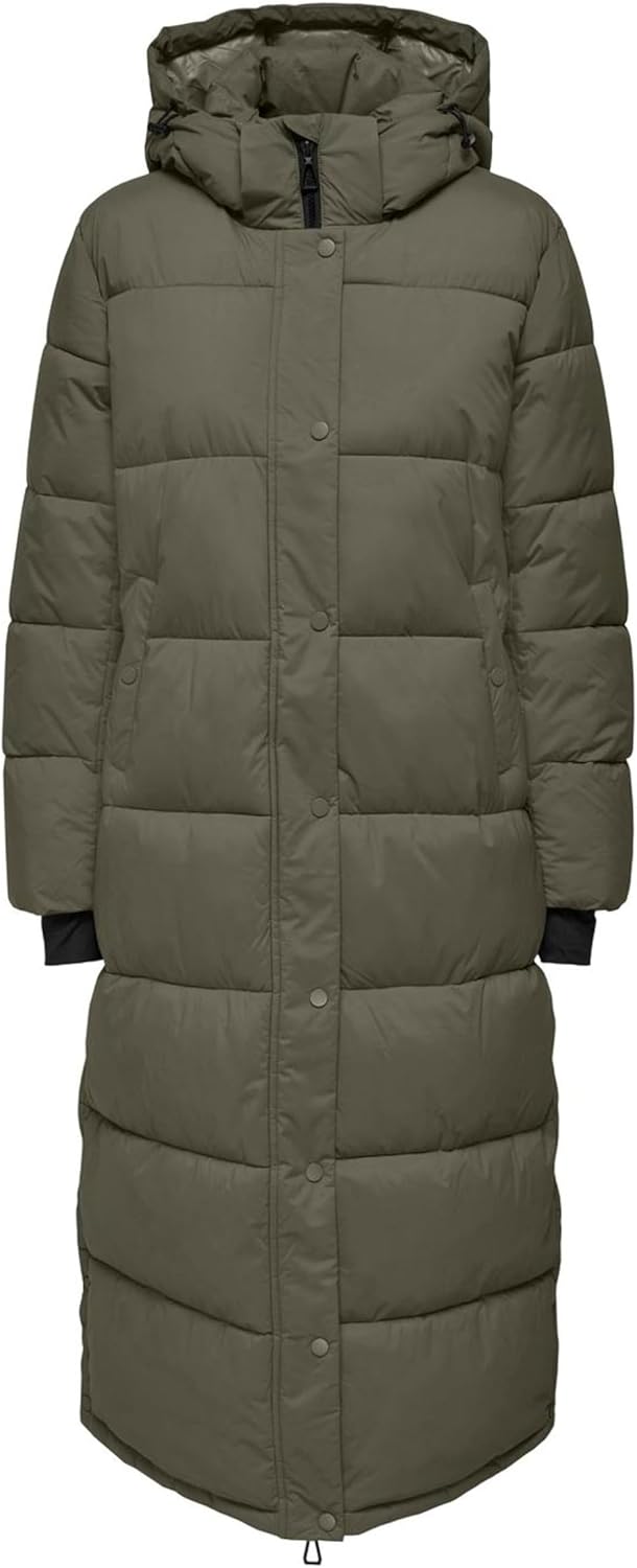 VILA KAPUZEN PUFFER - Abrigo de invierno - black/negro