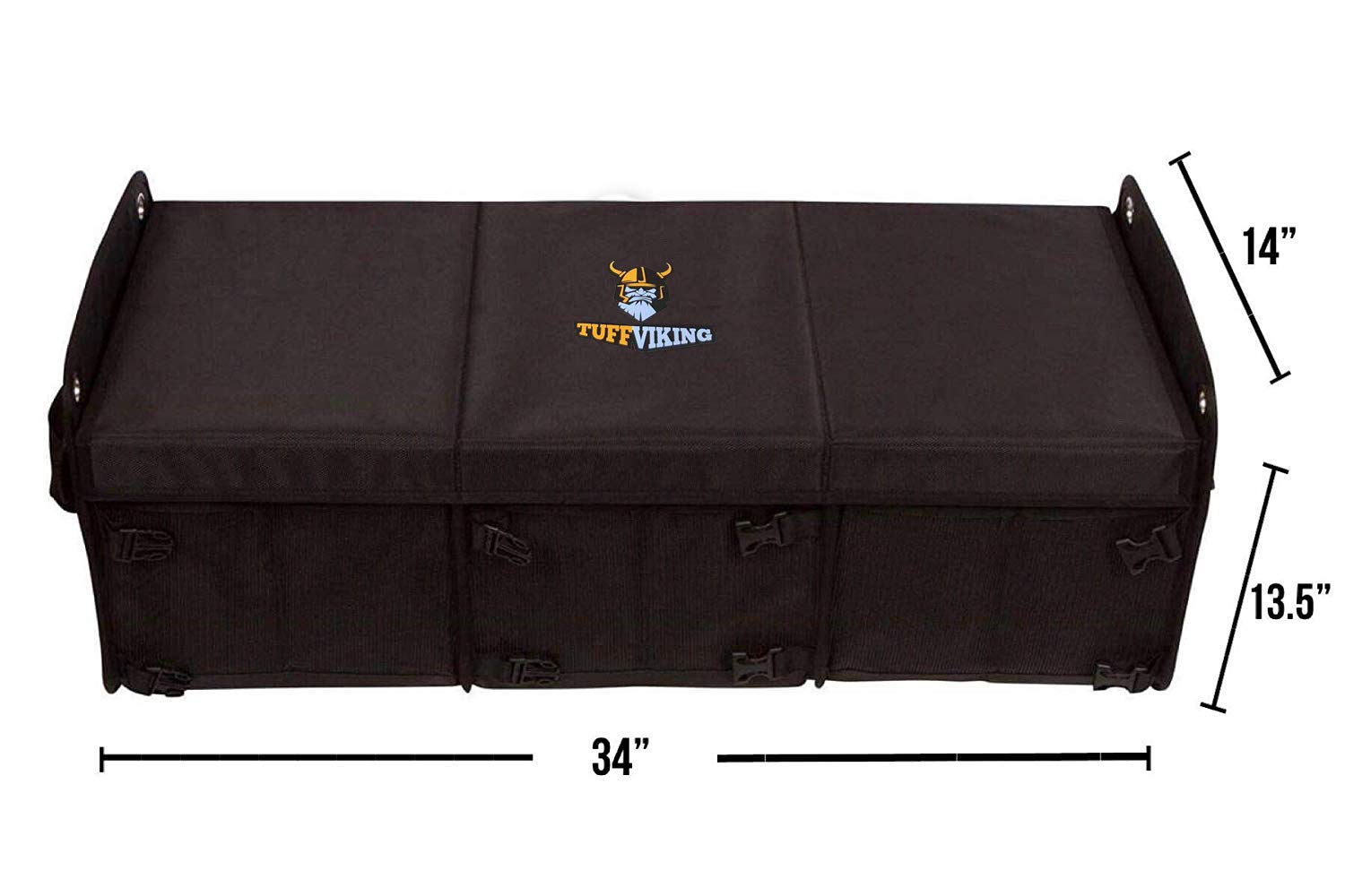 Tuff Viking Convertible Large 3 Compartment SUV Trunk Organizer Truck
