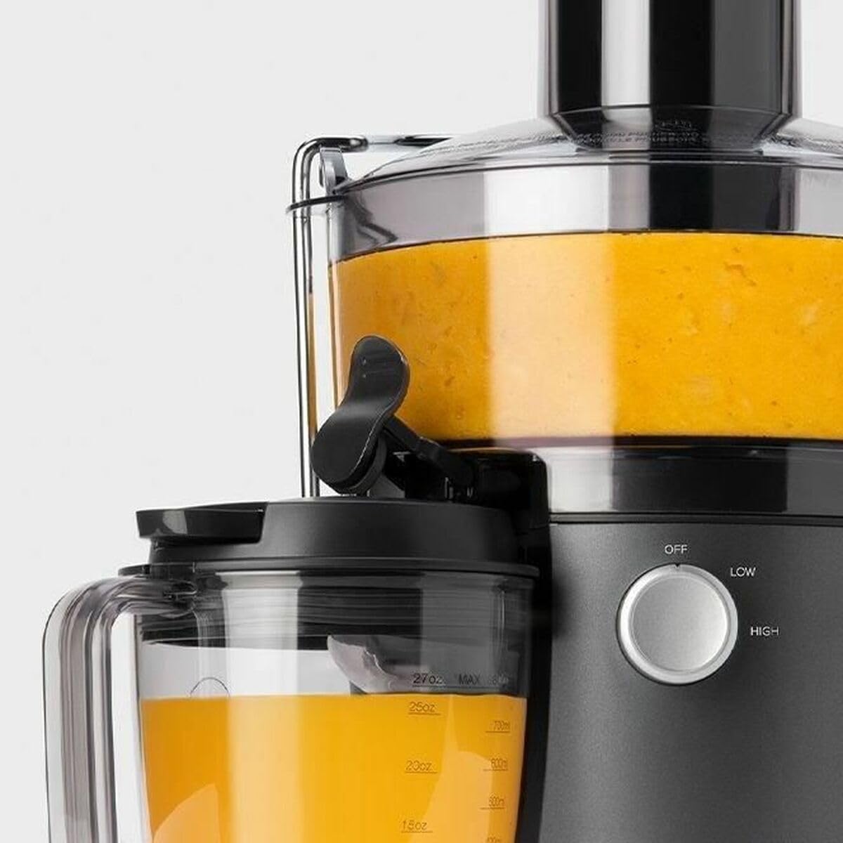 nutribullet Juicer, Estrattore di Succo a Freddo, Estrattore Frutta e Verdura, Estrattore Succo Frutta, Facile da Pulire, Vaschetta per Polpa da 1,5 L, NBJ100G