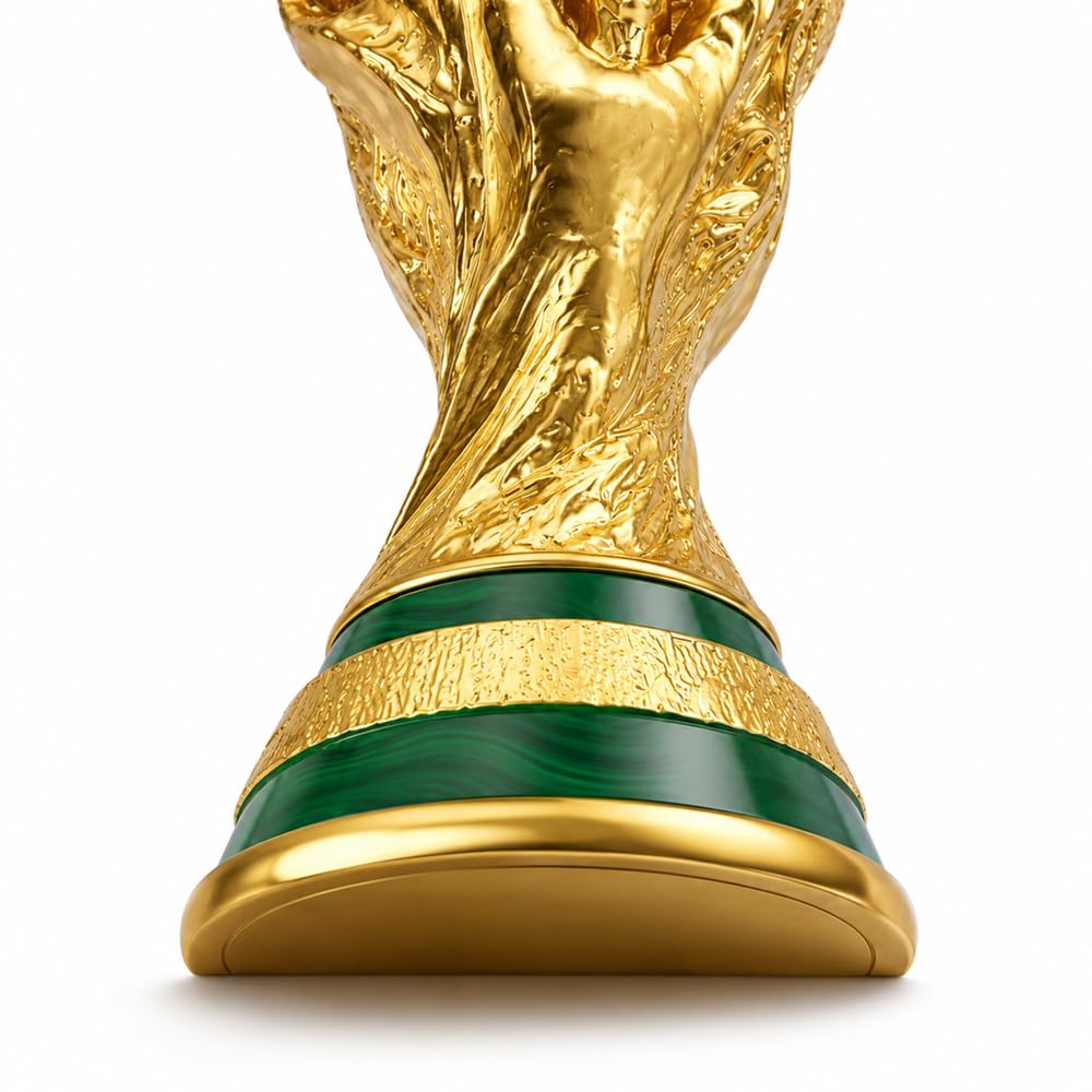 Réplique de Trophée Coupe du Monde de Football, Style Coupe Hercules, Prix Champion en Résine, Souvenir de Collection pour Fans, Bureau Bar Vitrine