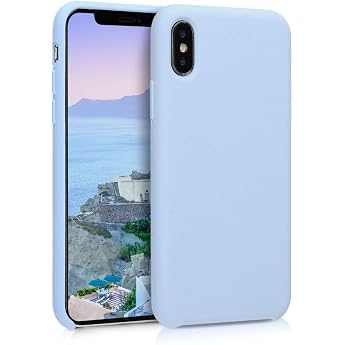 kwmobile Case Compatible With Apple iPhone X - Rubberised Phone Case - White Phone Case