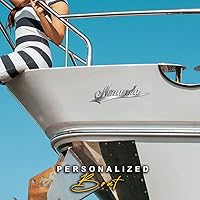 Vista 4 de Emblema de coche personalizado para amantes de los coches, regalos personalizados para vehículos, señal de carrera, letra de camión 3D, emblemas