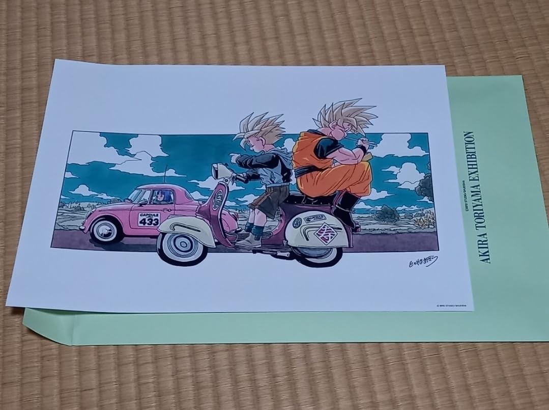 AKIRA TORIYAMA EXHIBITION プレート Reproduction Original Drawing Akira Toriyama World Exhibition with
