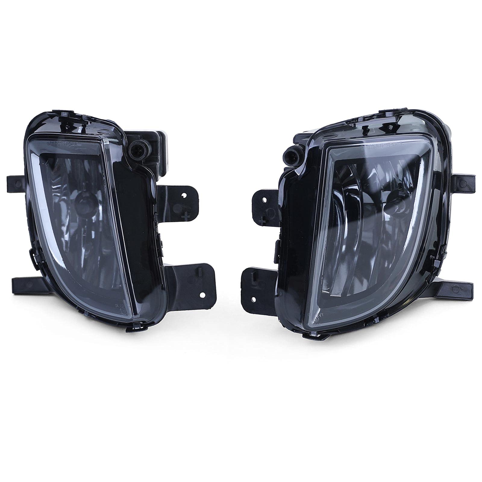 Carparts-Online Klarglas Nebelscheinwerfer Schwarz Smoke für VW Golf VI 6 GTI GTD 08-11