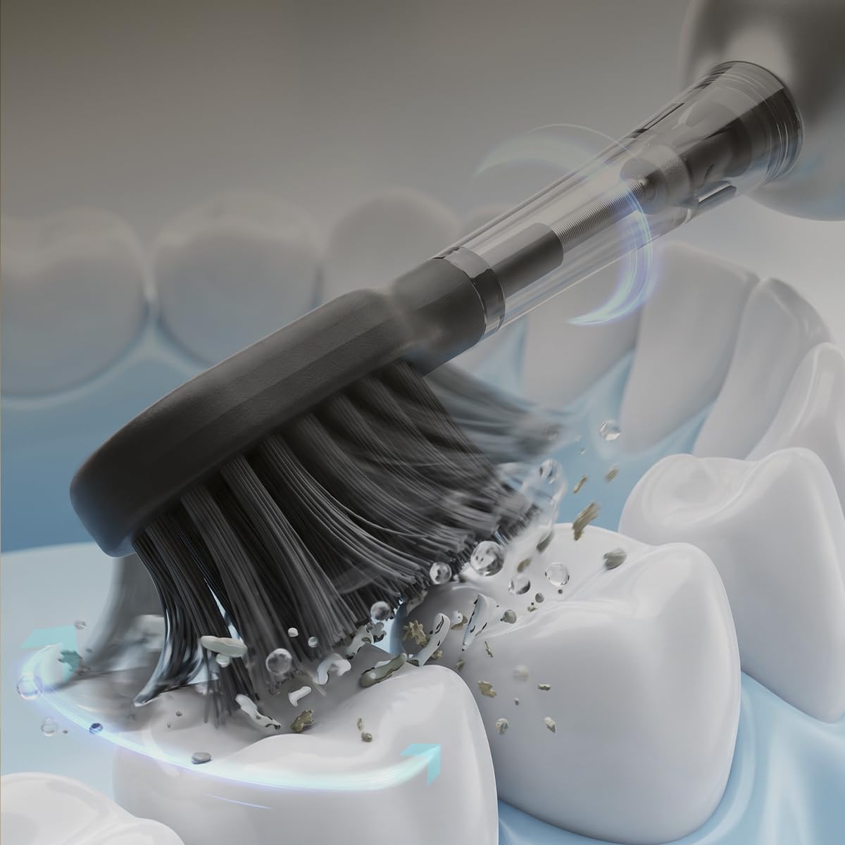Cecotec Brosse à Dents Électrique Sonique avec Oscillation 60° ToothCare DeluxeSwing. 3 Modes Personnalisés, Légère et Compacte, Autonomie 40 Jours, 3 Têtes de Rechange, IPX7