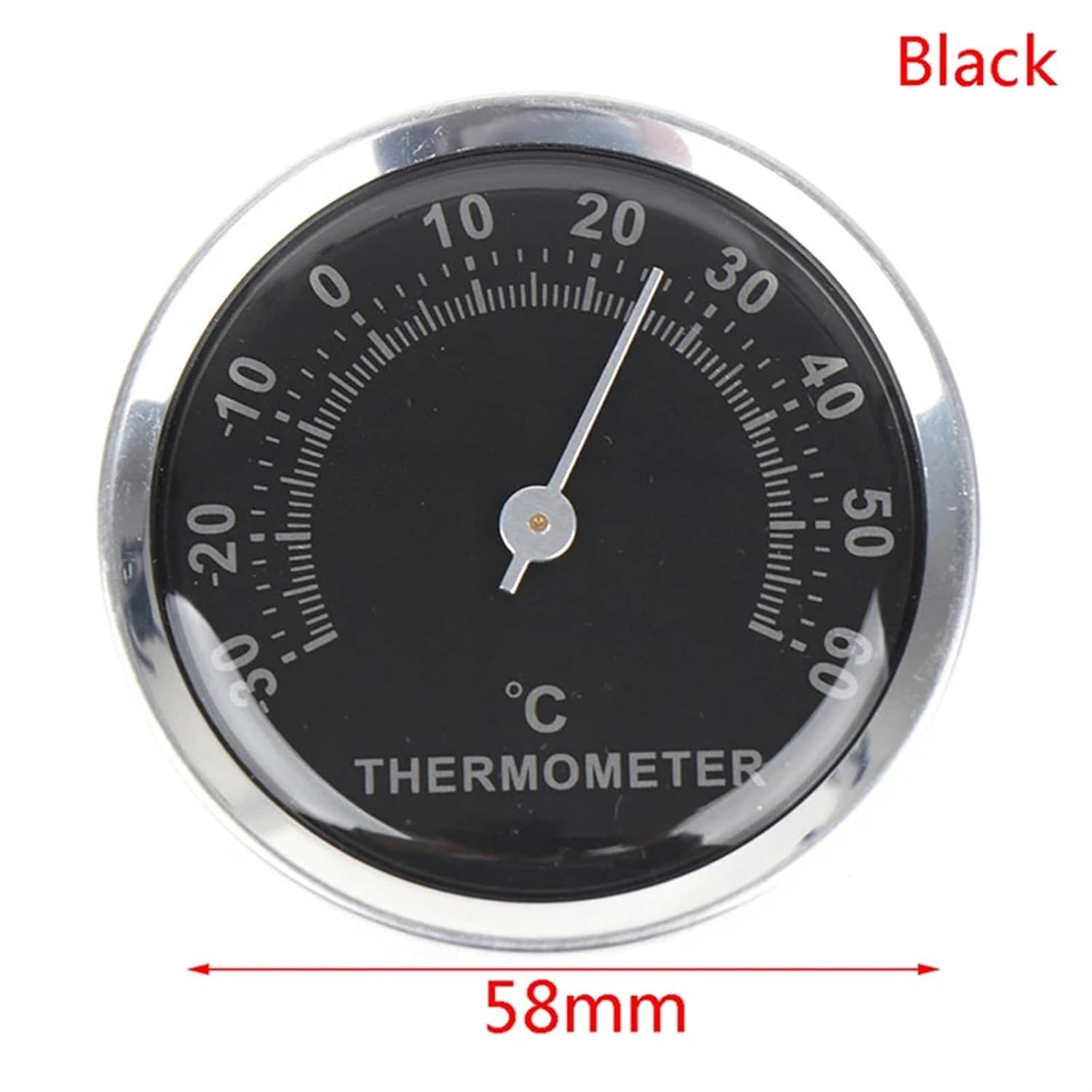 1PC Wall Mounted Temperature Humidity Meter Thermometer & Hygrometer(BK)