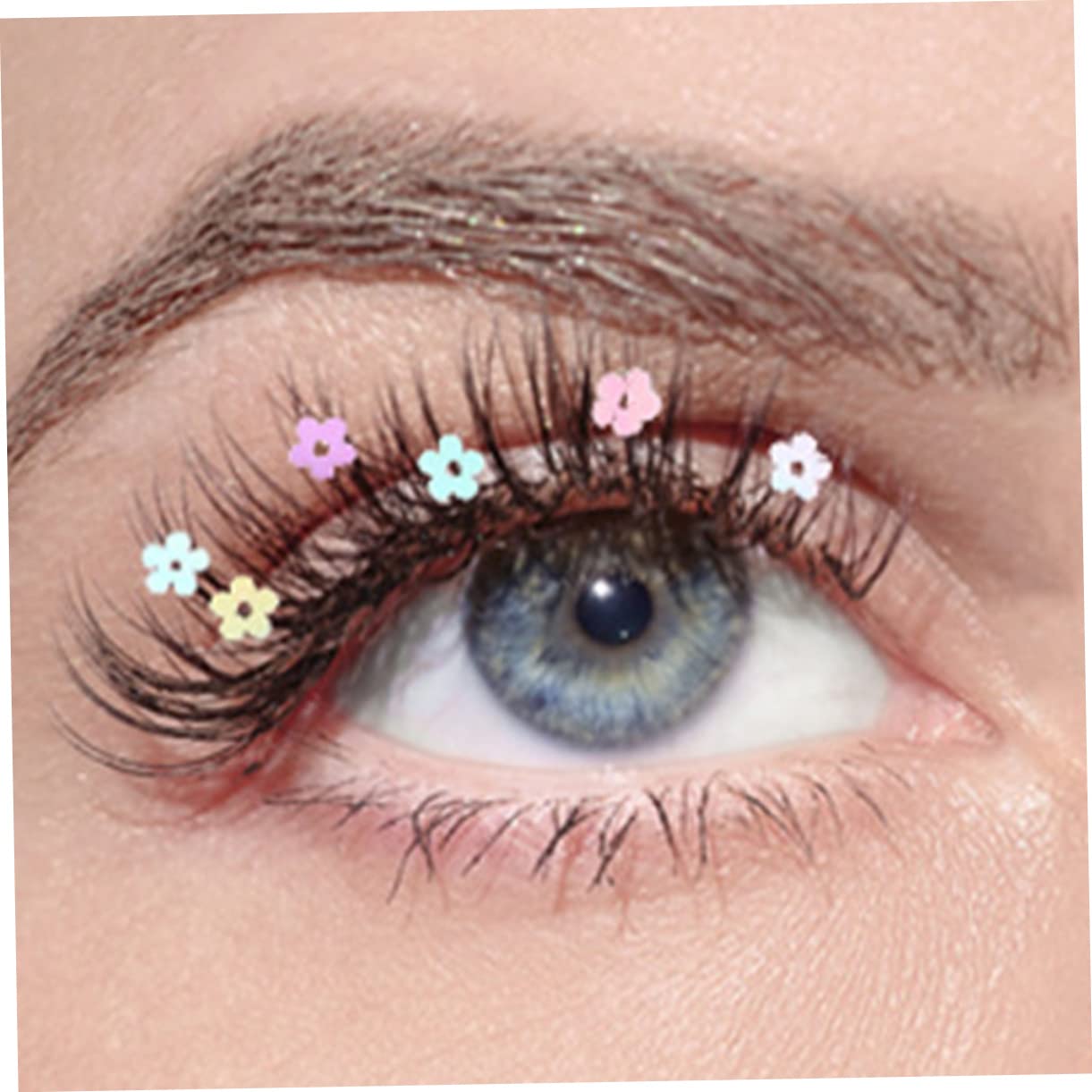 FRCOLOR 4 Set Di Ciglia Finte Soffici Glitterate Extension Per Ciglia Per Cosplay Da Donna 4 Paia*4