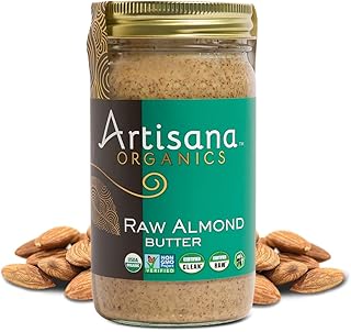 Artisana Organics Raw Almond Butter, 14oz | USDA Organic, No Sugar Added...