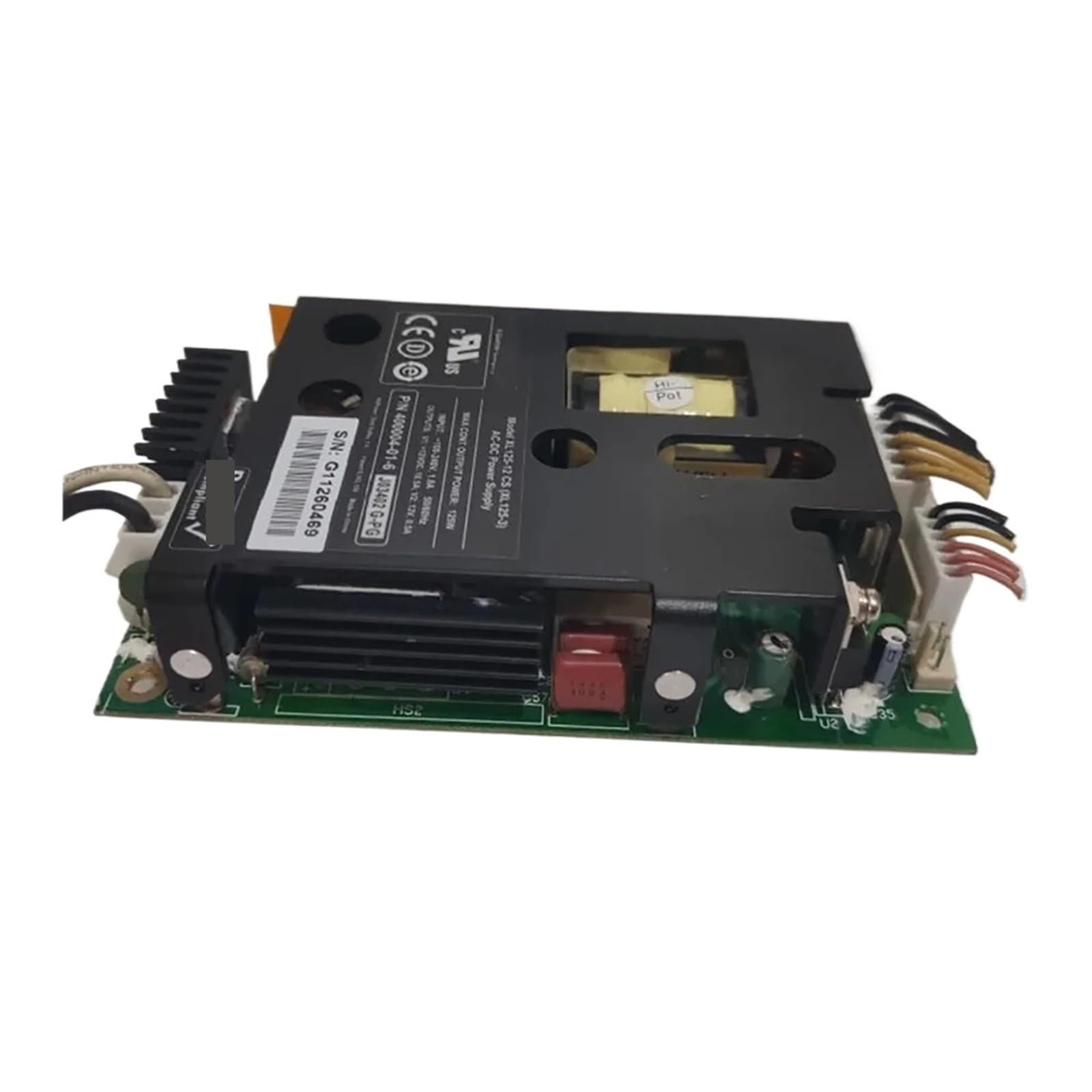 JJKKOZVQF Power Supply XL125-12 CS(XL125-3) V1 12VDC 10.5A/V2 12V 0.5A XL125-12CS
