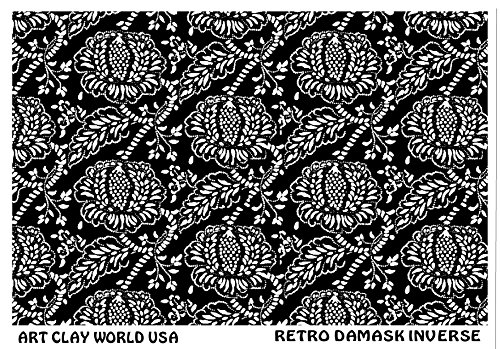 FlexiStamps Texture Sheet Retro Damask Inverse Design - 1 pc.