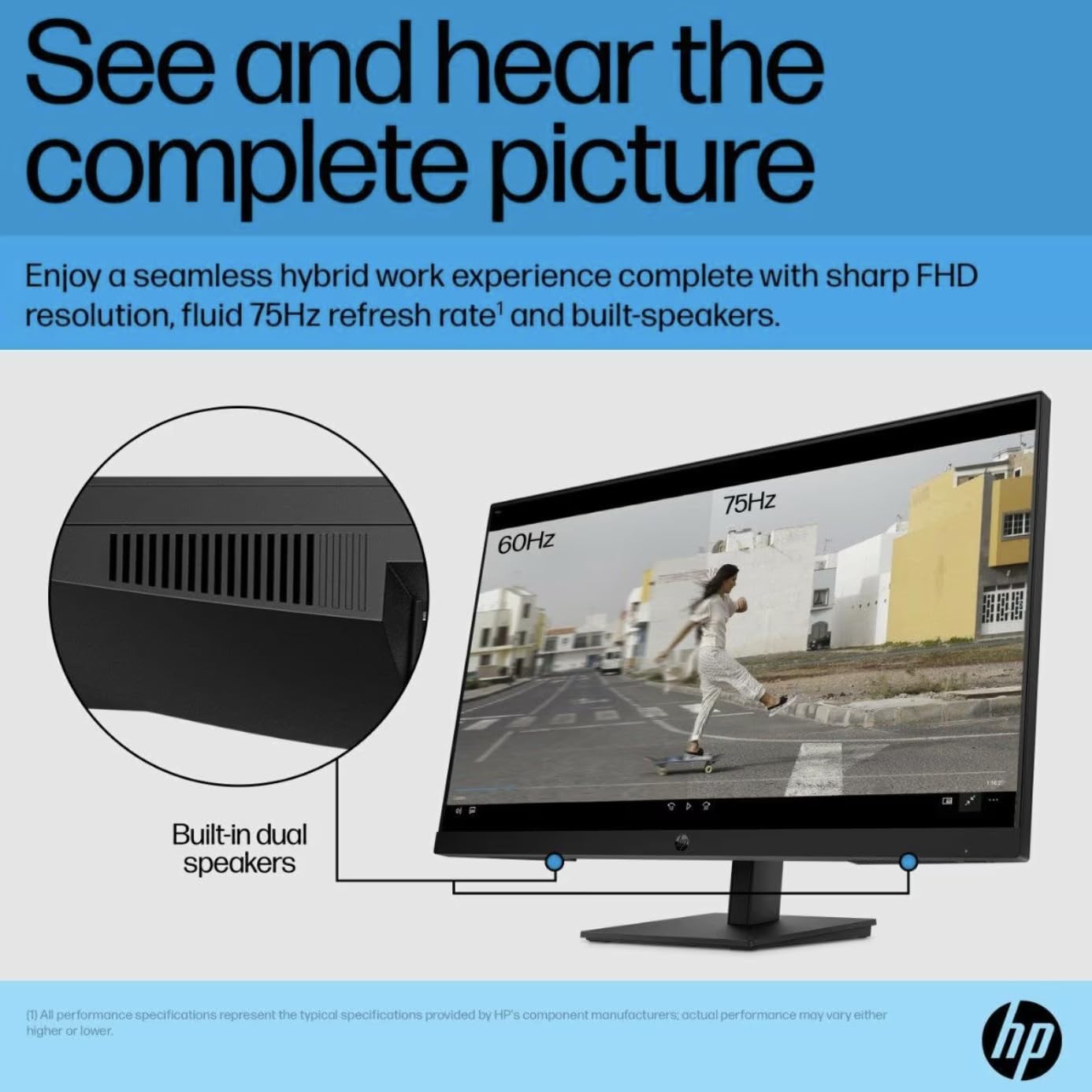 Amazon.com: HP P27h G5 FHD Monitor 64W41AA#ABA Bundle with