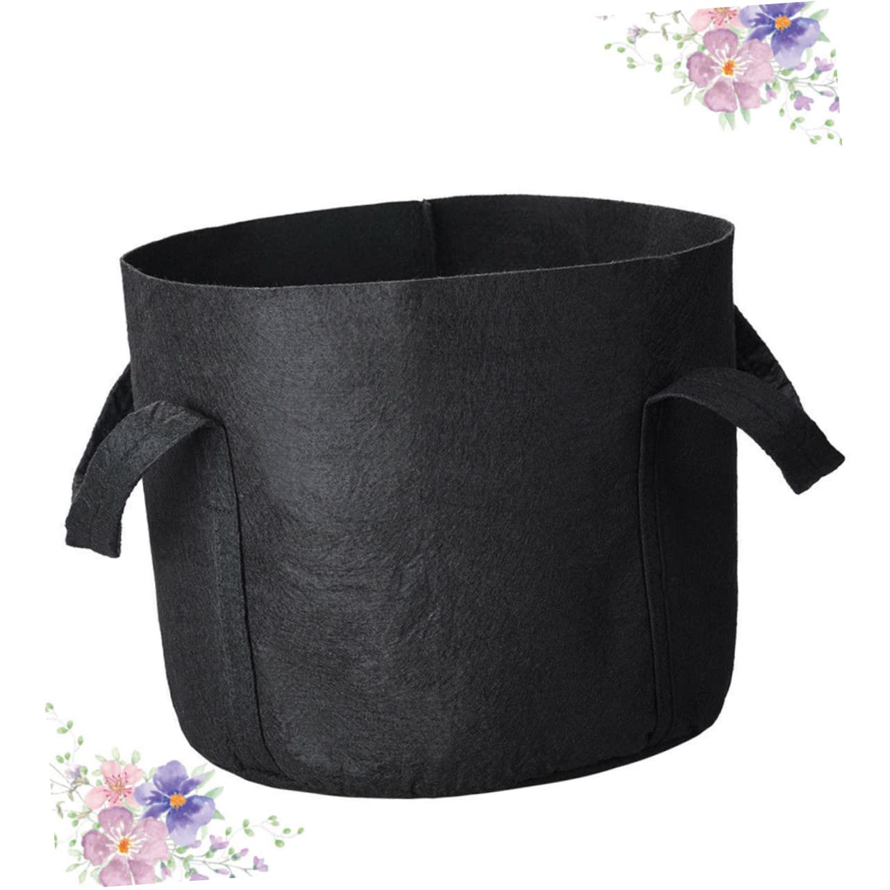 Mipcase 6 Sacchi da Coltivazione in Feltro, Riutilizzabili e Traspiranti, Manico, Drenaggio Automatico, per Piante Grasse e Piante da Appartamento