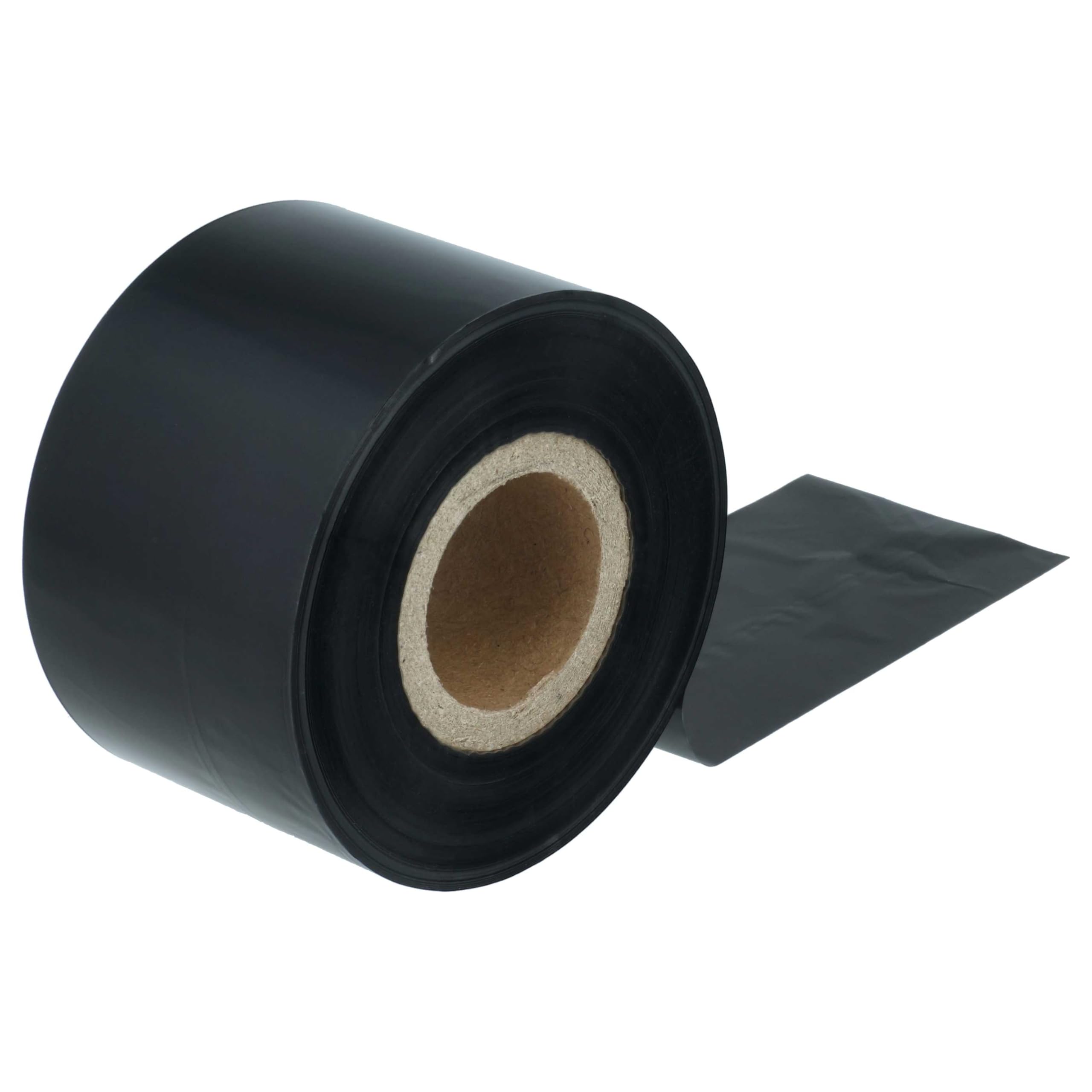 vhbw 5x nastro trasferimento termico compatibile con TSC TTP-384M etichettatrice, indelebile, 40mmx300m, cera di qualità plus