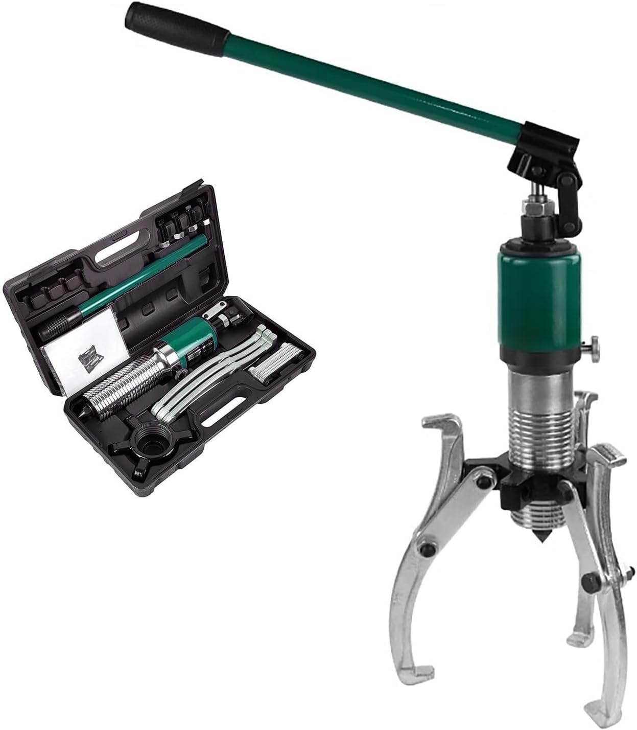 Hydraulic Puller Adjustable 2 jaw or 3 jaw Wheel Bearing Puller Separator with Cassette Wheel Bearing Puller kit, Puller 3 jaw(5T/11000LB)