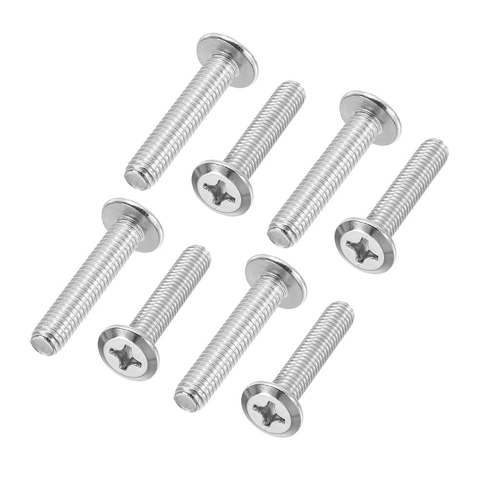 Amazon | PATIKIL 小ネジ 丸頭 十字穴付き 8個 M6-1 x 30mm 小